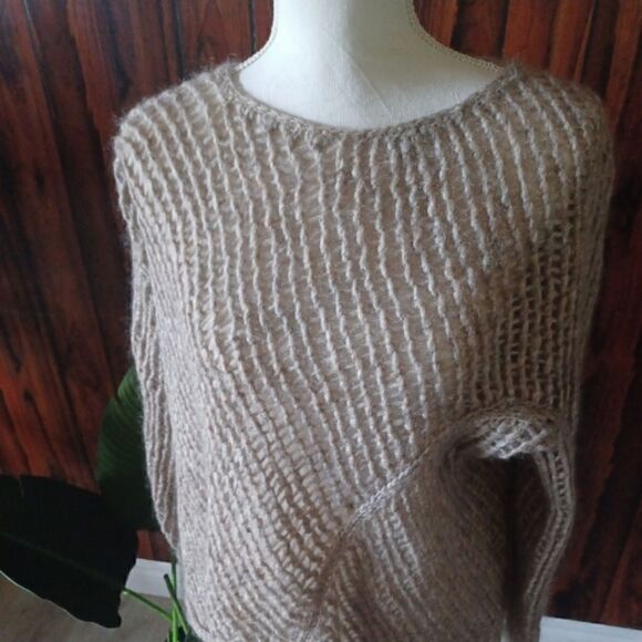 Eileen Fisher Mohair Blend Fisherman Net Sweater Sz Small - Picture 3 of 8